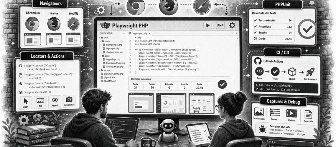 Playwright PHP : la bibliothèque moderne pour automatiser un navigateur depuis PHP