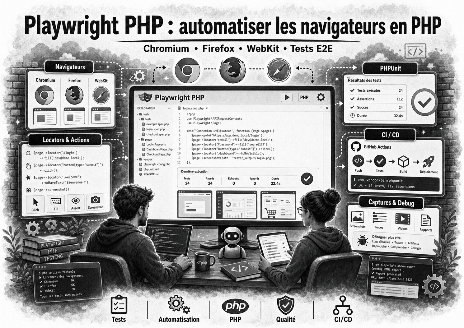 Playwright PHP : la bibliothèque moderne pour automatiser un navigateur depuis PHP